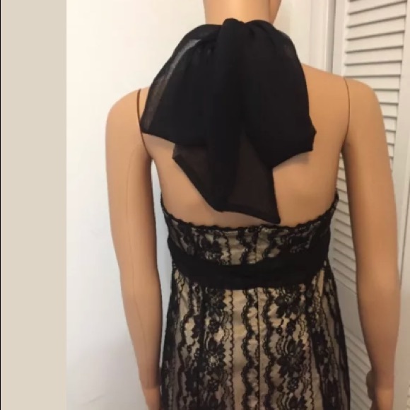 Stunning black and tie dress size 8 - Picture 6 of 9